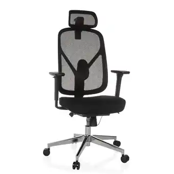 Netto Marken-Discount hjh OFFICE Profi Bürostuhl RALOO PRO Stoff/Netzstoff mit Armlehnen (höhenverstellbar) Angebot