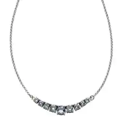 Netto Marken-Discount Zeeme Gemstones Halskette Silber 925 rhodiniert mit 9x Blautopas (beh.) Angebot
