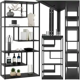Netto Marken-Discount tectake Standregal , Industrial Look, mit 6 Fächern, inklusive Kippschutz, 85 x 35 x 188 cm Angebot