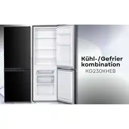 Netto Marken-Discount PKM KG230KHEB Kühlgefrierkombination schwarz 173L Kühlschrank LED Angebot