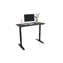 Netto Marken-Discount hjh OFFICE Elektrisch höhenverstellbarer Schreibtisch STAND CARBON MDF Platte, Gestell aus Stahl Angebot