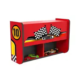 Netto Marken-Discount Bücherregal mit Klappe Wandregal für Kinderzimmer Rot Angebot