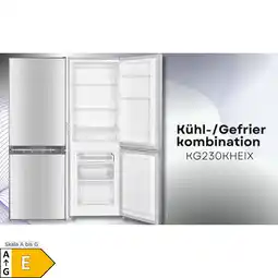 Netto Marken-Discount PKM KG230KHEIX Kühlgefrierkombination 173L Inox silber Kühlschrank LED Angebot