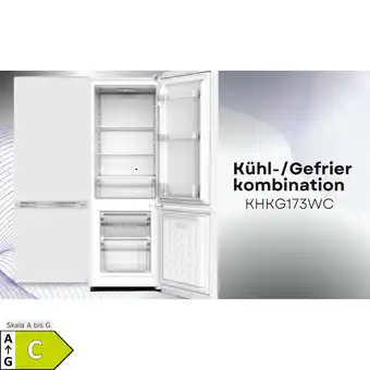 Netto Marken-Discount PKM KHKG173WC weiß Kühlgefrierkombination 161L Kühlschrank LED Angebot