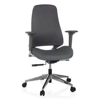 Netto Marken-Discount hjh OFFICE Profi Bürostuhl HENFIELD G Stoff mit Armlehnen (höhenverstellbar) Angebot