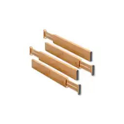 Netto Marken-Discount KESPER Schubladentrenner, 4er Pack, Bambus Angebot