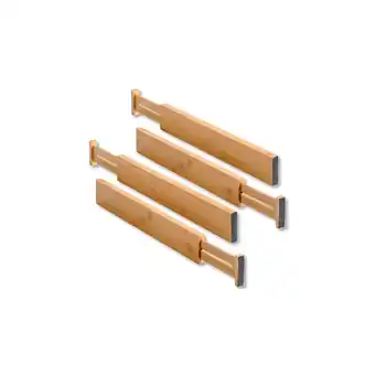 Netto Marken-Discount KESPER Schubladentrenner, 4er Pack, Bambus Angebot