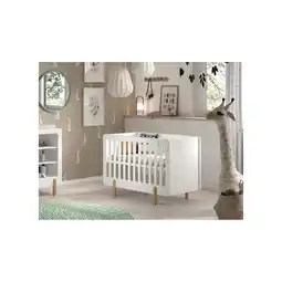 Netto Marken-Discount JAXX SMILE Babybett LF 60 x 120 cm, m. verst. Lattenrost, Ausf. MDF weiß lackiert Angebot