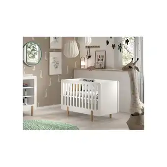 Netto Marken-Discount JAXX SMILE Babybett LF 60 x 120 cm, m. verst. Lattenrost, Ausf. MDF weiß lackiert Angebot