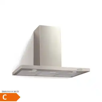 Netto Marken-Discount PKM 9004W Dunstabzugshaube 90cm Edelstahl LED Kaminhaube Abluft Umluft Angebot