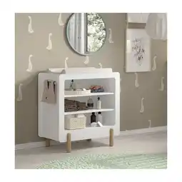 Netto Marken-Discount JAXX SMILE Wickelkommode mit 3 offenen Fächern, Ausf. MDF weiß lackiert Angebot