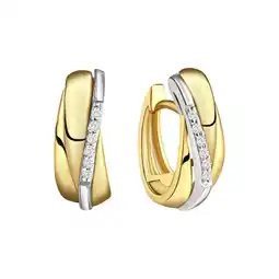 Netto Marken-Discount Celesta Gold Ohrring 375/- Gelbgold Weißgold Angebot