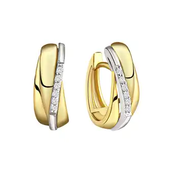 Netto Marken-Discount Celesta Gold Ohrring 375/- Gelbgold Weißgold Angebot