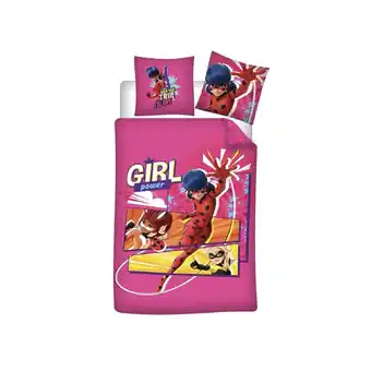 Netto Marken-Discount Miraculous Ladybug Kinderbettwäsche Set – Baumwolle Bettbezug 140x200 cm & Kissenbezug 65x65 cm Angebot