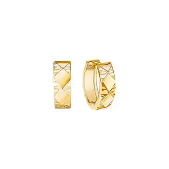 Netto Marken-Discount Fascination by Ellen K. Klappcreolen 585/- Gelbgold bicolor glanz/diam Angebot