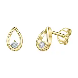Netto Marken-Discount Fascination by Ellen K. Ohrstecker 585/- Gelbgold glanz Zirkonia Angebot