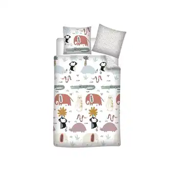 Netto Marken-Discount Kinder-Bettwäsche Set mit Tierdesigns – Baumwolle 140x200 cm Bettbezug & Kissenbezug 65x65 cm Angebot