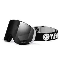 Netto Marken-Discount YEAZ Magnet-Ski-Snowboardbrille schwarz/silber APEX Angebot