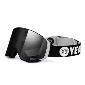 Netto Marken-Discount YEAZ Magnet-Ski-Snowboardbrille schwarz/silber APEX Angebot
