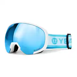 Netto Marken-Discount YEAZ Ski- und Snowboard-Brille hellblau/matt weiß BLACK RUN Angebot