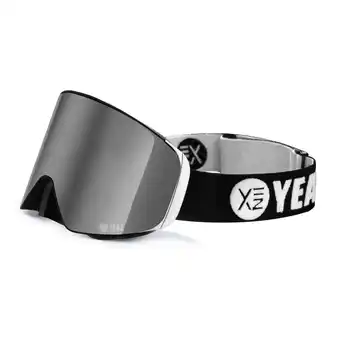 Netto Marken-Discount YEAZ Magnet-Ski-Snowboardbrille silber verspiegelt/silber APEX Angebot