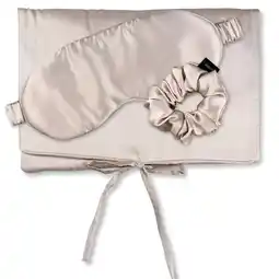 Netto Marken-Discount AILORIA Tasche, Schlafmaske & Scrunchie M aus Seide TRAVEL SET BEAUTY M Angebot