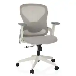 Netto Marken-Discount hjh OFFICE Home Office Bürostuhl NOWUM Stoff/Netzstoff mit Armlehnen (höhenverstellbar) Angebot