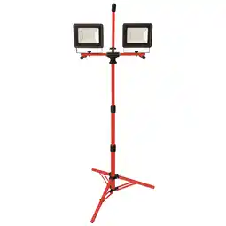 Netto Marken-Discount BOXTEC LED 100W (2x50W) Strahler auf Teleskopstativ 5m Gummikabel IP65 Angebot