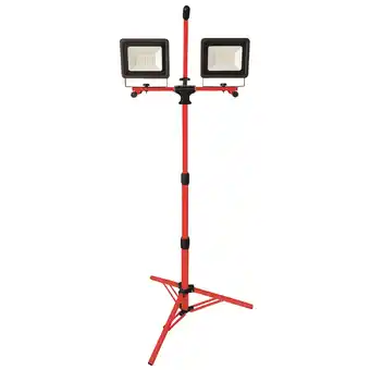 Netto Marken-Discount BOXTEC LED 100W (2x50W) Strahler auf Teleskopstativ 5m Gummikabel IP65 Angebot