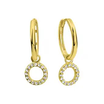Netto Marken-Discount Fascination by Ellen K. Klappcreolen 585/- Gelbgold Weißtopas Angebot