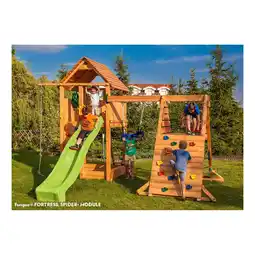 Netto Marken-Discount FUNGOO Spielturm Klettergerüst FORTRESS Spider+ Angebot