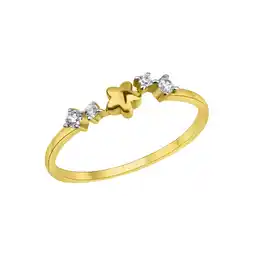 Netto Marken-Discount Fascination by Ellen K. Ring 375/- Gelbgold bicolor Zirkonia Angebot