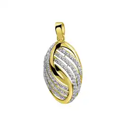 Netto Marken-Discount Fascination by Ellen K. Anhänger 585/- Gelbgold bicolor Zirkonia Angebot
