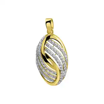 Netto Marken-Discount Fascination by Ellen K. Anhänger 585/- Gelbgold bicolor Zirkonia Angebot