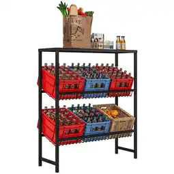 Netto Marken-Discount HOMCOM Getränkekistenregal Stahl Angebot