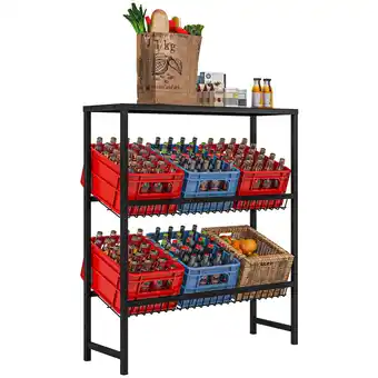 Netto Marken-Discount HOMCOM Getränkekistenregal Stahl Angebot