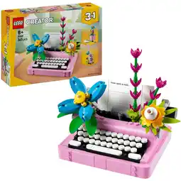 Netto Marken-Discount LEGO Konstruktionsspielzeug Creator 3-in-1 Schreibmaschine mit Blumen Angebot