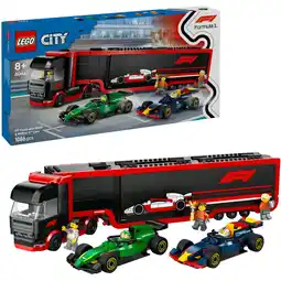 Netto Marken-Discount LEGO Konstruktionsspielzeug City F1 Transporter mit RB20 & AMR24 F1 Rennautos Angebot
