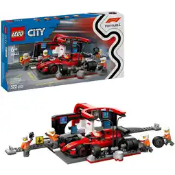 Netto Marken-Discount LEGO Konstruktionsspielzeug City F1 Boxenstopp mit Boxencrew und Ferrari Flitzer Angebot