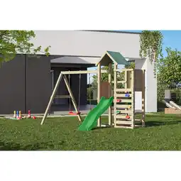 Netto Marken-Discount FUNGOO Spielturm Klettergerüst Chester mit Schaukel & Rutsche Angebot