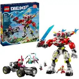 Netto Marken-Discount LEGO Konstruktionsspielzeug DREAMZzz Coopers Tiger-Mech und Zero's Hot Rod Auto Angebot