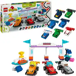 Netto Marken-Discount LEGO Konstruktionsspielzeug DUPLO F1 Team Rennautos mit Rennfahrern Angebot