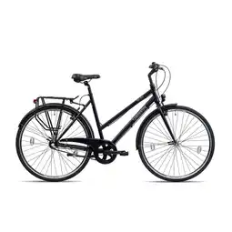Netto Marken-Discount Chrisson City One Urban Bike 28 Zoll Fahrrad Damen Herren 155 - 175 cm 3 Gänge schwarz 53 cm Angebot