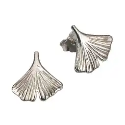 Netto Marken-Discount Zeeme Silber Ohrstecker 925/- Sterling Silber Motiv Ginko Angebot
