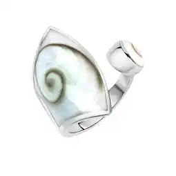 Netto Marken-Discount Zeeme Pearls Ring Silber 925 mit weißer Muschel 28mm breit Angebot