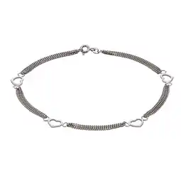 Netto Marken-Discount Zeeme Silber Fußkette Silber 925 mit Herz-Motiv 25cm lang Angebot