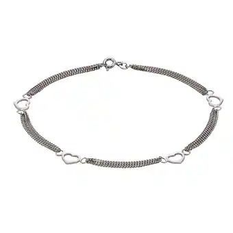 Netto Marken-Discount Zeeme Silber Fußkette Silber 925 mit Herz-Motiv 25cm lang Angebot