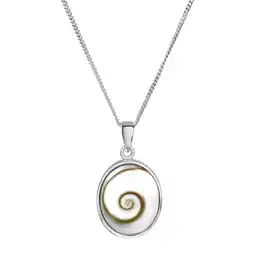 Netto Marken-Discount Zeeme Pearls Halskette Silber 925 rhodiniert mit weißer Muschel 45cm lang Angebot