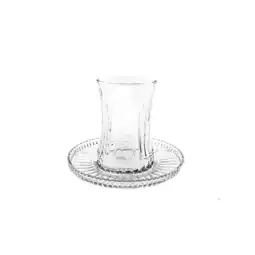 Netto Marken-Discount Elegantes 12er-Set Teegläser mit Unterteller 170 ml - dezente Angebot