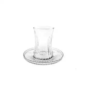 Netto Marken-Discount Elegantes 12er-Set Teegläser mit Unterteller 170 ml - dezente Angebot